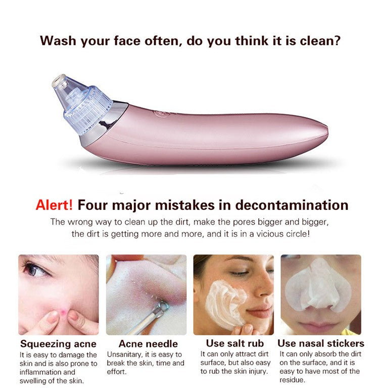 Vacuum Pore and Blackheads Cleaner – Deep Clean & Hydrate