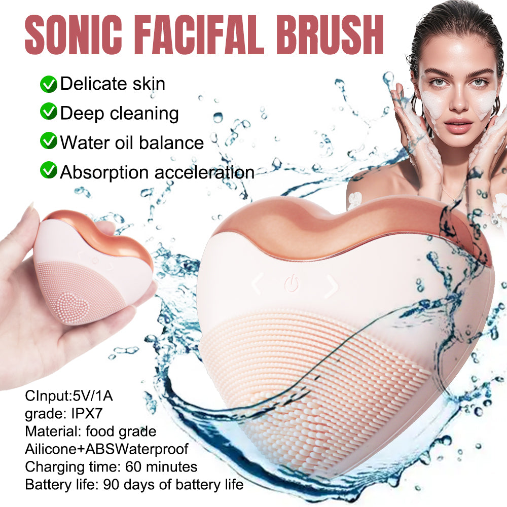 Sonic Facial Brush – Gentle Deep Cleansing